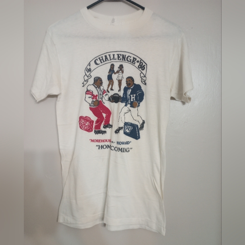 Platinum T's Vintage '86 Morehouse Vs. Howard Homecoming Game Single Stitch Tee